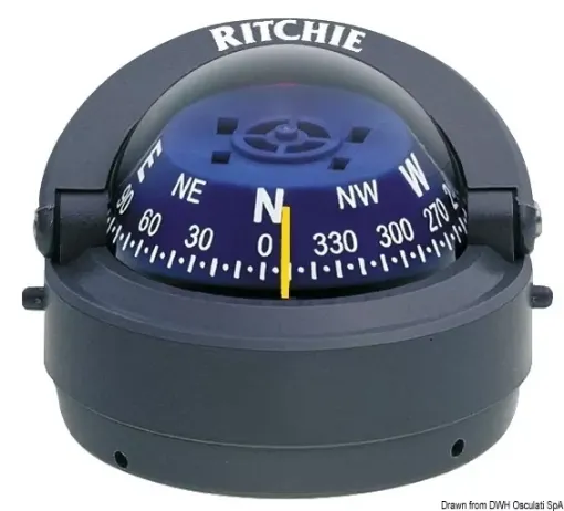 Picture of Explorer external compass 2"3/4 grey/blue - Ritchie