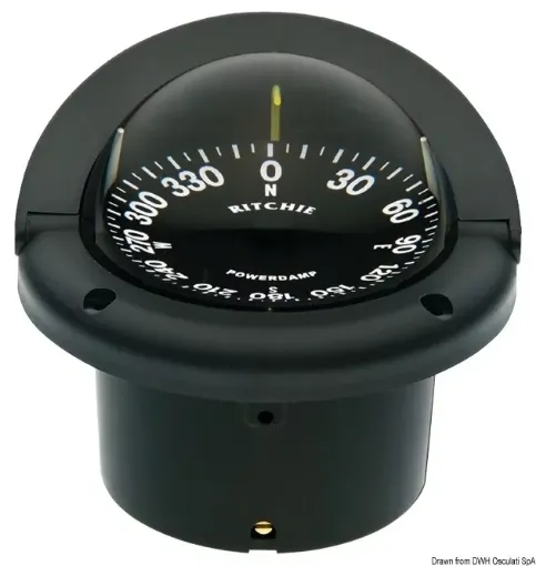 Picture of Helmsman built - in compass 3"3/4 black/black - Ritchie