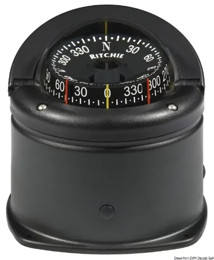 Picture of Helmsman 2 - dial compass cover3"3/4 black/black - Ritchie