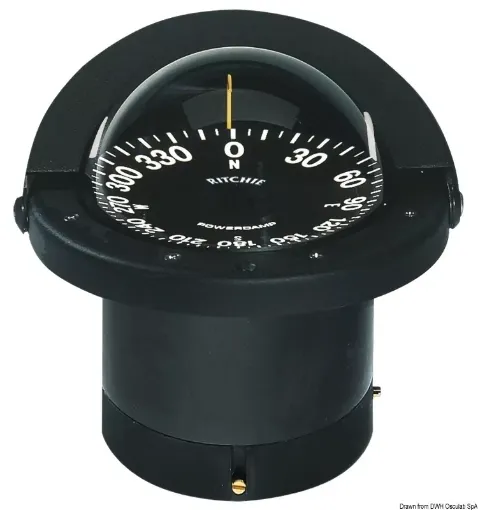 Picture of Navigator built - in compass 4"1/2 black/black - Ritchie