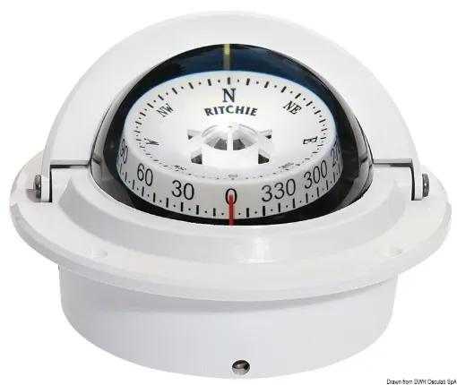 Picture of Voyager built - in compass 3" white/white - Ritchie