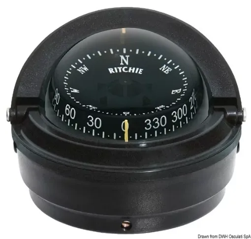 Picture of Voyager external compass 3" black/black - Ritchie