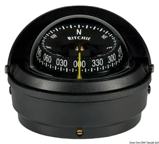 Picture of Wheelmark external compass 3" black/black - Ritchie