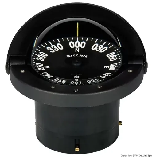 Picture of Wheelmark built - in compass 4"1/2 black/black - Ritchie