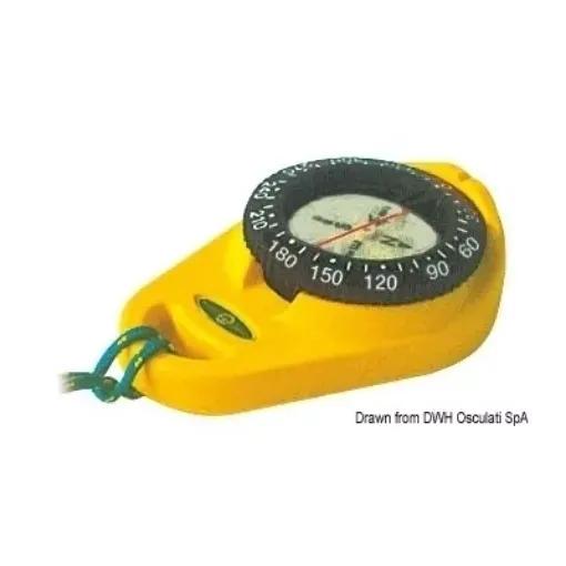 Picture of Orion 1”7,8 compass with soft casing yellow - Riviera