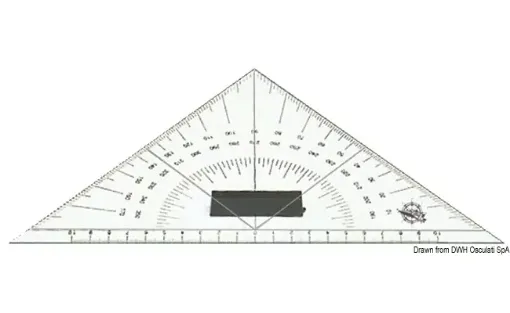 Picture of Plexiglass triangular protractor