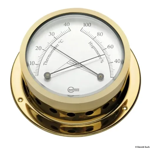 Picture of Star hygrometer golden stainless steel - Barigo