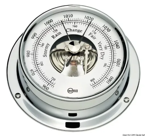 Picture of Tempo S chromed barometer - Barigo