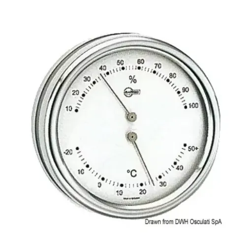 Picture of Orion thermo/hygrometer silver dial - Barigo