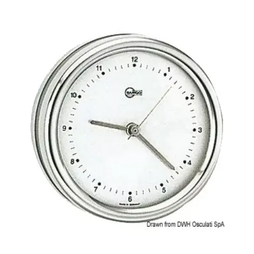 Picture of Orion quartz clock silver dial - Barigo