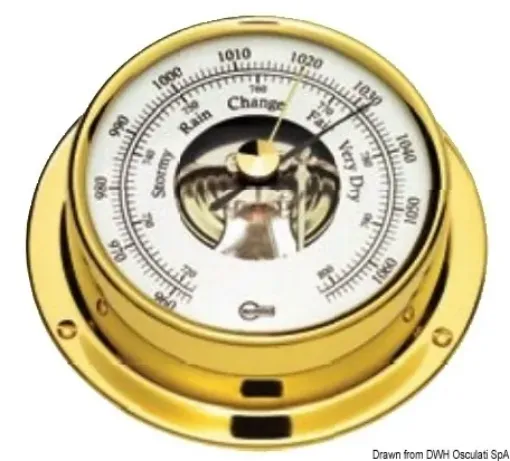 Picture of Tempo S polished barometer - Barigo