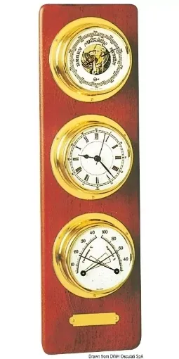 Picture of Barigo baro/thermo/hygrometer and clock - 28.375.10