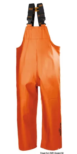 Picture of Gale rain BIB trousers orange S - Helly Hansen