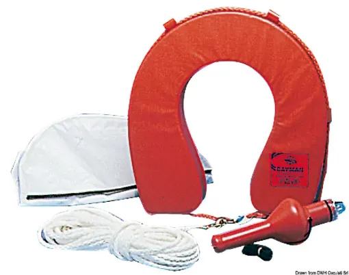 Picture of Horseshoe lifebuoy with white cover