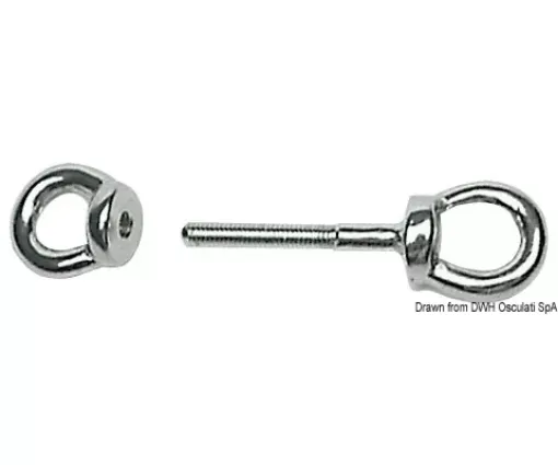 Picture of Stainless steel double eyebolt 8x60 mm