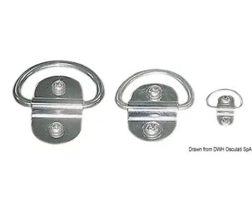 Picture of Swiveling half ring polished AISI304 51x32 mm