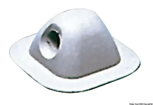 Picture of Fairlead 96x96 mm grey RAL 7035