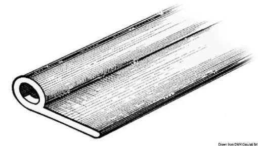 Picture of Rubbing strake 2x34.1x13.5 mm grey RAL 7035