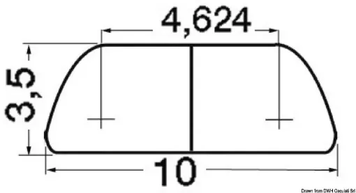 Picture of Semi - round AISI316 profile 10 mm