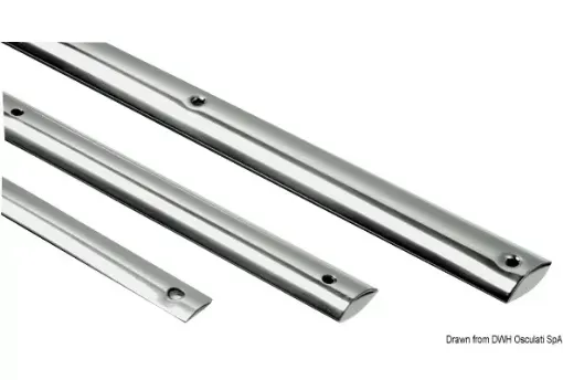 Picture of D - section AISI316 profile 21 mm Rod 3m - 3 - 4.25 - Stainless steel - 185 - 700 - 8 - 21 - 5.5 - AISI316 stainless steel