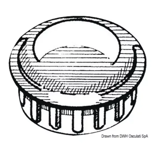 Picture of Pipe cap chromed ABS 22 mm