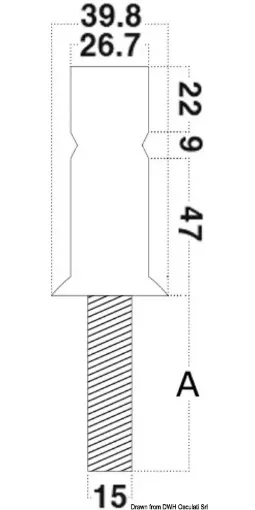 Picture of Stanchion base AISI316 30 x 2mm