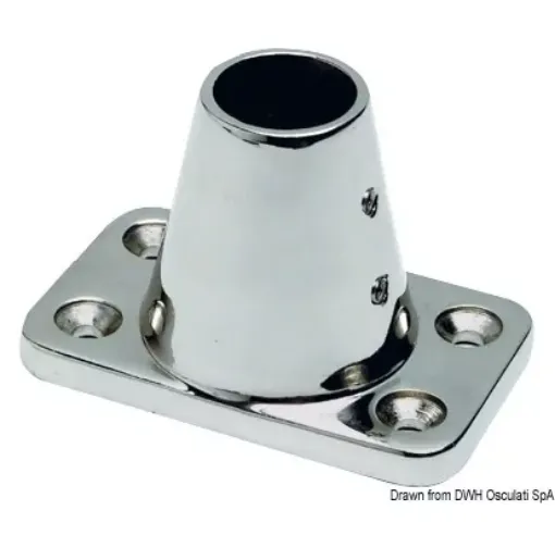 Picture of Stanchion base straight 90x96mm 60mm