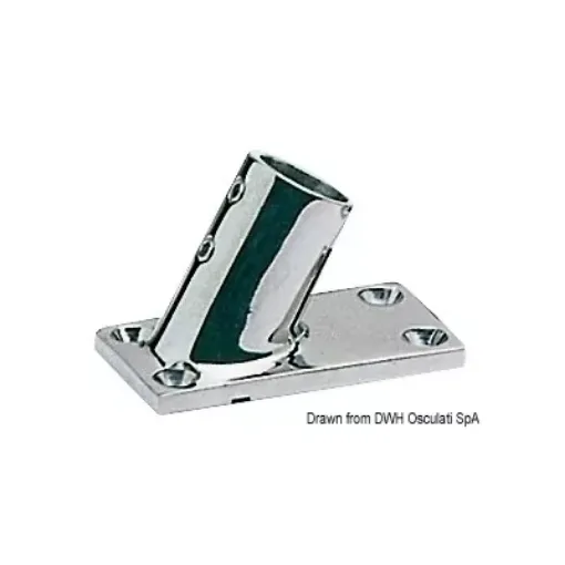 Picture of Pulpit socket AISI316 rectangular 60° 22 mm