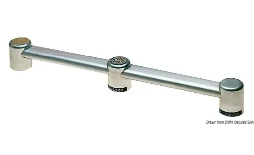 Picture of Aluminium oval handrail terminal for pipe 40x20mm