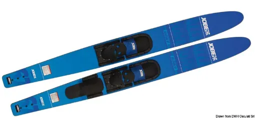 Picture of Allegre water skis blue 170cm (67") - Devocean