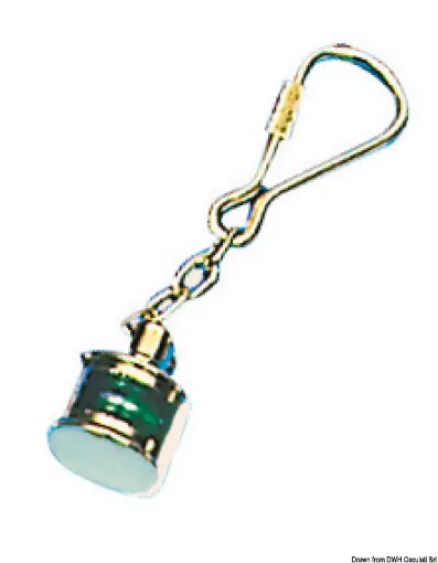 Picture of Pendant polished brass keyring Lamp