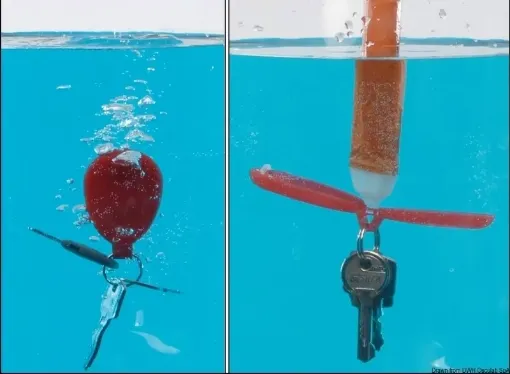 Picture of Patented floating key ring