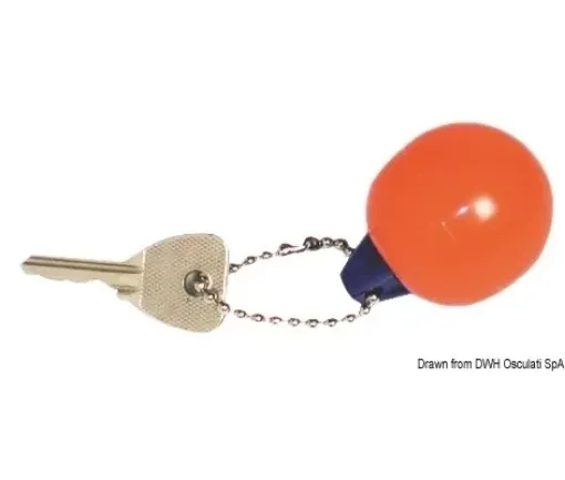 Picture of Spherical fender keyring red and blue