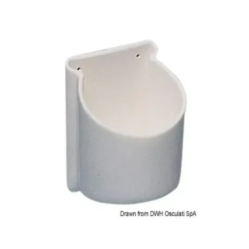 Picture of White PVC glass and can holders - White - 100 - PVC - Ø72mm