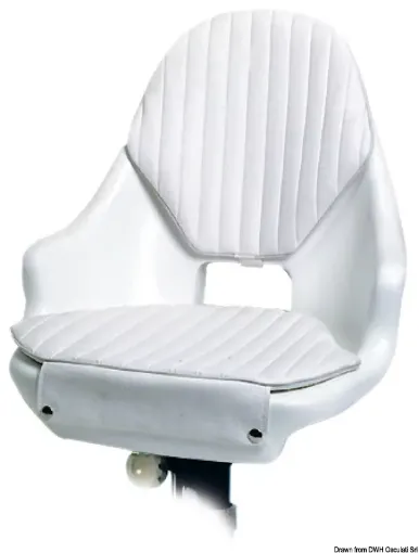 Picture of Compact seat frame polyethylene white & cushions