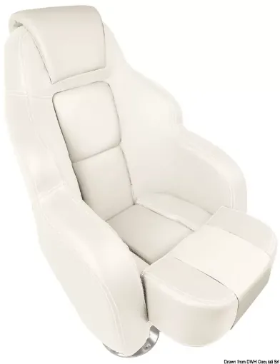 Picture of Ergonomic padded seat with flip up RS56 white