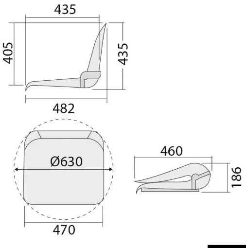 Picture of Only frame for seat, no cushions