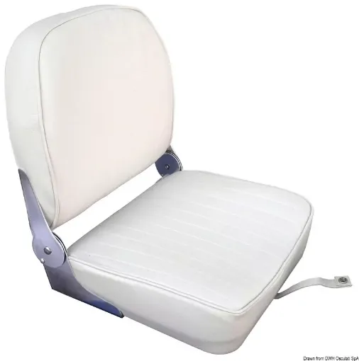 Picture of Seat with foldable back white vinyl cushion