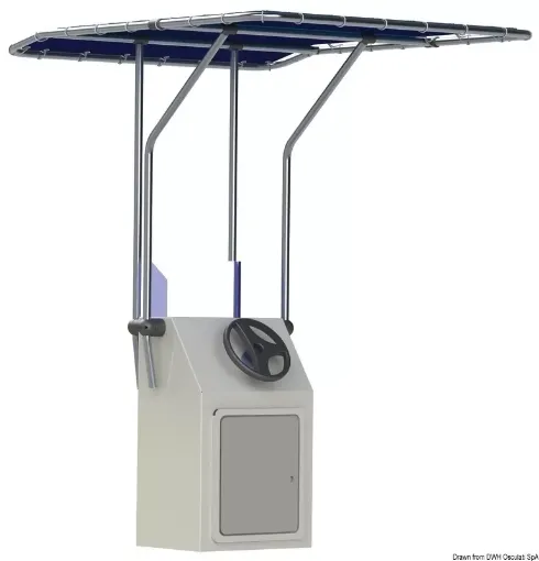 Picture of Retractable aluminium T - top blue 1350x1050 mm