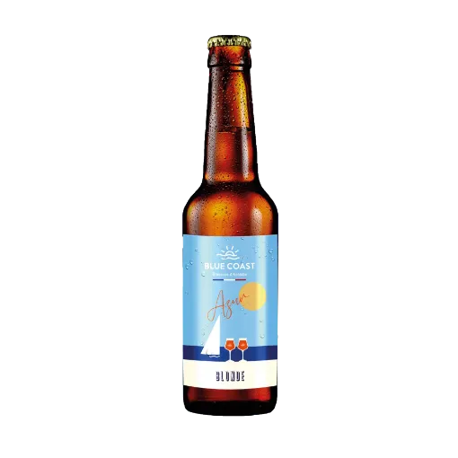 Picture of Azur blonde 4,9% - 24 beer bottles 33cl - Blue coast brewing