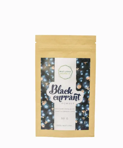 Picture of Blackcurrant powder 100g ORGANIC - Natural Nordic - 100 - Blackcurrant - Vegan - Organic