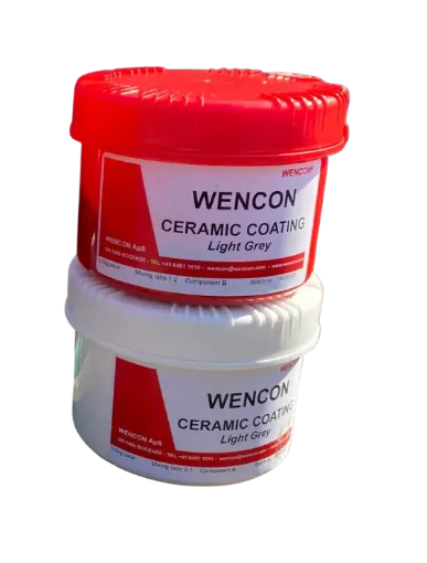 Picture of Ceramic coating, light grey, resistant to tear, wear, acid, oils etc - Wencon