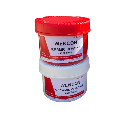 Picture of Ceramic coating, light green, resistant to tear, wear, acid, oils etc - Wencon