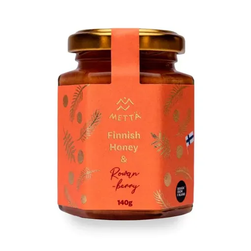 Picture of Finnish honey and rowanberry 8 x 140g - Mettä