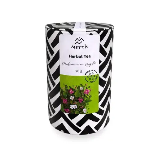 Picture of Midsummer night tin of herbal tea 6 x 20g - Mettä