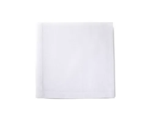 Picture of Napkin 48x48cm in pure cotton with 2cm hem - white - Franchini mare bespoke luxury linens