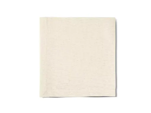 Picture of Napkin 48x48cm in pure linen with 2cm hem - ivory - Franchini mare bespoke luxury linens