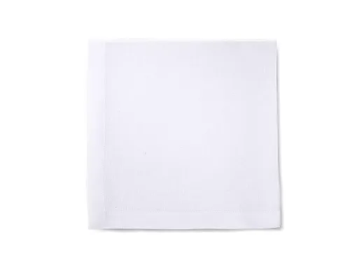 Picture of Napkin 48x48cm in pure linen with 2cm hem - white - Franchini mare bespoke luxury linens