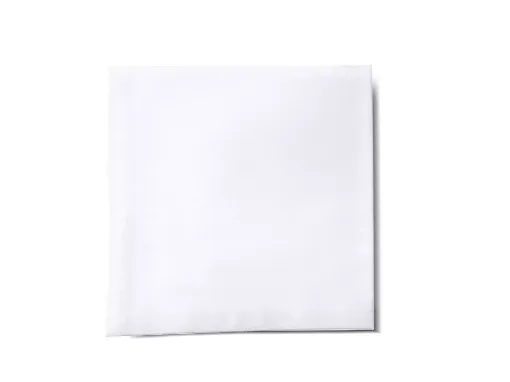 Picture of Napkin 48x48cm in pure cotton satin - white - Franchini mare bespoke luxury linens