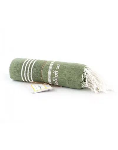 Picture of Organic cotton hammam towel 95x180cm - olive - LeStoff